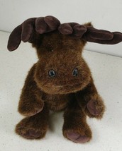 Unipak Moose Plush Toy, Fully Jointed, Dark Brown 14&quot; Tall ~ Sitting 10&quot;... - $25.23