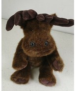 Unipak Moose Plush Toy, Fully Jointed, Dark Brown 14&quot; Tall ~ Sitting 10&quot;... - $25.23