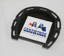 Vintage Carowinds Heavy Cast Metal Horseshoe Souvenir Ashtray 1960s / 1970s - $15.14