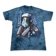 The Mountain T Shirt Combat Stryker Blue Dawn Graphic Cotton USA Flag Mens 2XL T - £19.77 GBP