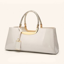 2022 Brand High Quality PU Leather Women Bag Patent Female Travel Shoulder Tote  - £44.99 GBP