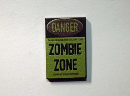 Danger Zombie zone Sign 2X3 Horror construction piece - $3.00