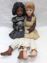 Vintage 1998 Tess And Tricia Figurine And Keepsake With Dangling Feet  - £37.56 GBP