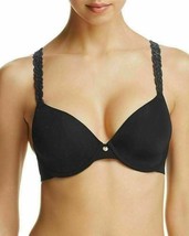 NATORI 731080 Rose Dream Custom Coverage Underwire Bra Sz 32DD Black - $23.91