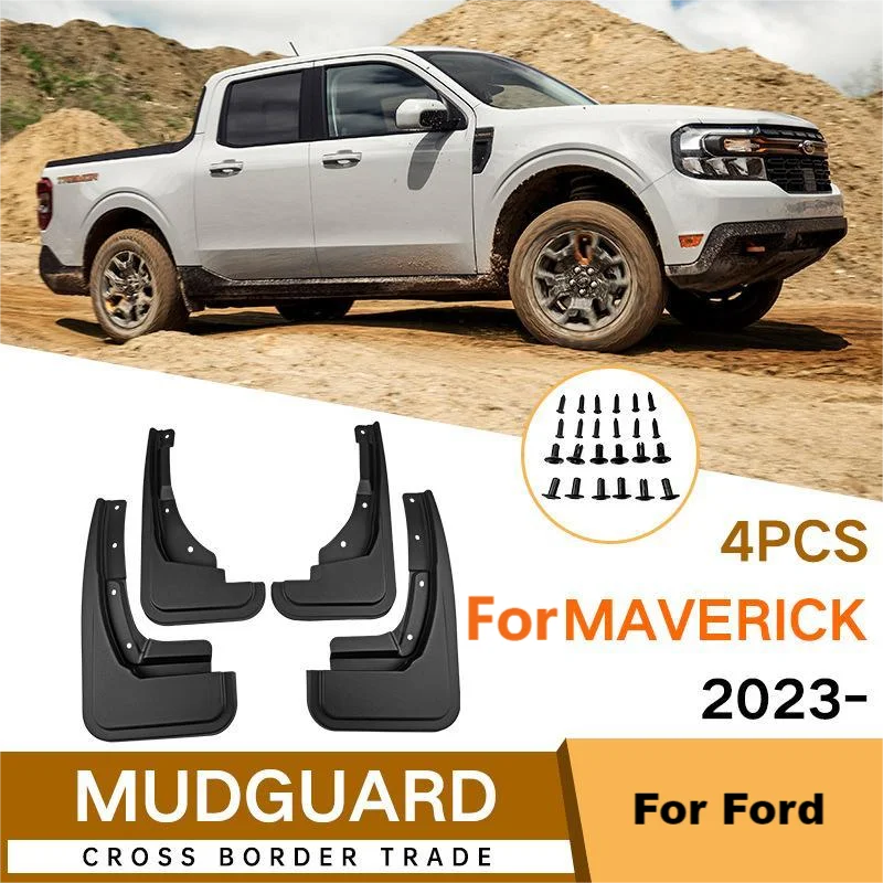 4Pcs Mudflaps Mud Flaps Splash Guards Full Cover Mud Guards For Ford Maverick - £36.59 GBP