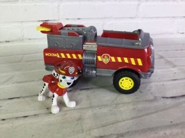 Spin Master Paw Patrol Marshall Pup Dog Puppy Figure With Rescue Vehicle Toy - $13.85
