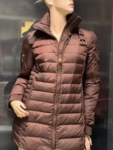 Andrew Marc Quilted Packable Duvet Plum Coat Sz XS Brown - $95.63