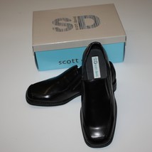 Scott David Boy&#39;s Harrison Black Dress Shoes size 7+ M Brand New in Box - $29.99