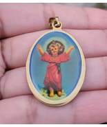 Stainless steel pendant of the Divine Child / Dije de acero inoxidable d... - $279.31 MXN