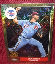 2022 Topps Chrome Silver Pack #T87C2-22 Aaron Nola Philadelphia Phillies - £4.69 GBP