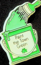 St. Patrick&#39;s Day &quot;Paint the Town Green&quot; Pin - American Greetings - Preowned - £4.63 GBP
