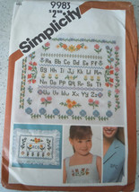 Simplicity Transfer For Cross Stitch Embroidery #9983 - $4.99