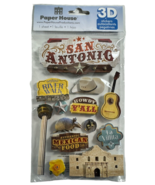 Paper House 3D Scrapbooking Stickers SAN ANTONIO Texas Alamo Mexican Food - £6.99 GBP