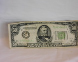 1934 $50 Bill Lime Green C Philadelphia - £58.96 GBP