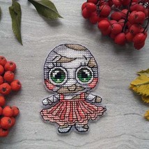 Mummy Voodoo Doll cross stitch funny mini pattern pdf - Halloween cross stitch  - £3.18 GBP