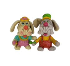 2 VINTAGE 1986 GANZ BROS LJN TOYS WRINKLES PUPPY DOG RUBBER FINGER PUPPE... - $14.25