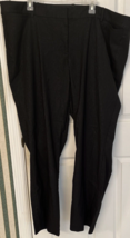 Lane Bryant Women&#39;s Size 28R &quot;The Allie&quot; Black Sparkle Straight Leg Slacks - $26.88