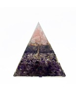 Pink Opal Tree Of Life Flower Orgonite Pyramid-Amethyst Healing Reiki Me... - £34.45 GBP