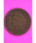1899 1 Over 1 Snow 18 Indian Head Cent Penny Scarce Type Exact Coin Show... - $684.26 MXN