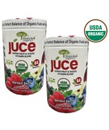2 Packs Terra Kai Organics JUCE Super Fruit Veggie Vitamin Blend, 12.2 Oz - £44.01 GBP
