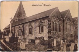 Postcard Westerham Church Bennett Seven Oaks District Kent UK - £3.86 GBP