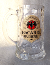 Bacardi &amp; Oakheart ✱ Rare Version Mug Cup Beer &amp; Rum Collection Glass New - $21.99