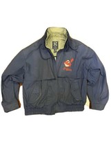 vintage cleveland indians light jacket embroidered medium gear for sports - £46.70 GBP