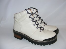 Universal Thread Women&#39;s  Size 8.5 White Lace Up Hiker Hiking Boots Shoes - $28.00