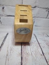 Fiesta Fiestaware Wood Knife Block 4 Slot ~ No Knives ~ Block Only Round... - $11.30