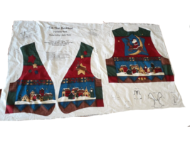 Tis The Season Fabric Panel Vest To Cut And Sew Adult Small. Medium, Large - £5.46 GBP