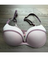 Victoria Secret Elegant Mauve Underwire plunge Bra 36DD - $475.17 MXN