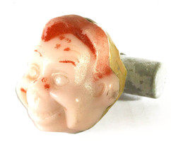 Metal Vintage &quot;Howdy Doody&quot; Face Flashlight Ring w/ Used Battery (Circa ... - £131.94 GBP