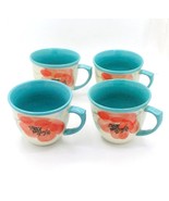 Set Of 4 Pioneer Woman Flea Market Floral Mugs 16 oz                 kit - $15.84