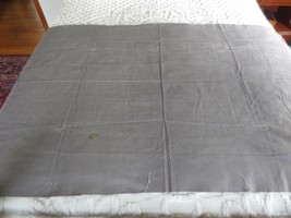 4077. Medium Gray Narrow Wale Cotton Corduroy Fabric - 61&quot; X 1-1/8 Yds. - £5.59 GBP
