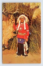 Chief Red Feather Knotts Berry Farm Buena Park CA California Chrome Postcard N3 - £2.29 GBP