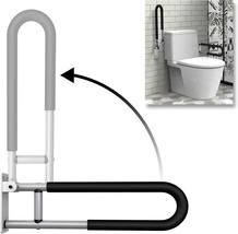 Flyskip Toilet Grab Bar,Fold Down Grab Bar Support, 24 Inch Flip-Up Handicap - $85.92