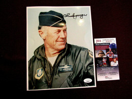 Chuck Yeager Speed Of Sound Ace Pilot Signed Auto Color 8 X 10 Agfa Photo Jsa - £234.90 GBP