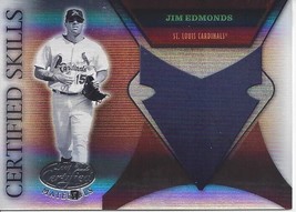 2005 Leaf Certified Materials Skills Mirror Jim Edmonds 13 Cardinals - £1.96 GBP