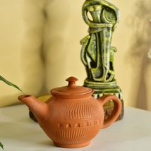 Sowpeace Handmade Pottery Clay Premium Terracotta Kettle for Tea and Coffee Uten - £43.95 GBP