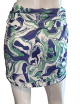 Princess Polly Mini Skirt Size 4 Purple Green White Marbleized Lined - £11.82 GBP