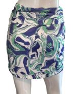 Princess Polly Mini Skirt Size 4 Purple Green White Marbleized Lined - £11.88 GBP