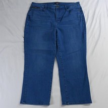 NYDJ 16 Lift Tuck Cropped Medium Wash Stretch Denim Womens Jeans - $45.29 CAD