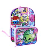 Shopkins Once You Shop You Cant Stop Girls Backpack &amp; Detachable Lunch B... - £18.00 GBP
