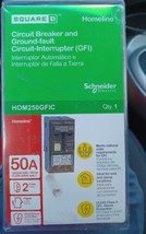 Square D Homeline HOM250GFIC 50 Amp 2-Pole GFCI Circuit Breaker  - £75.68 GBP