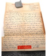 Vtg WW2 V-mail 1943 Letter Homefront Rare Ephemera Soldier Navy Deployme... - $19.99