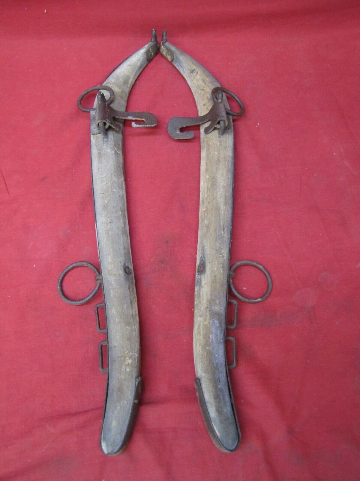 Primitive Wood Antique Horse Hames Vintage Horse Drawn Farming Tools #5 - $29.69