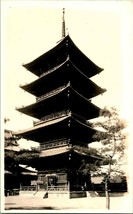 Vintage 1910-30 Real Photo Post Card RPPC Shitennoji Temple Osaka Japan  - $9.85