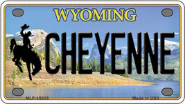 Cheyenne Wyoming Novelty Mini Metal License Plate Tag - £11.76 GBP