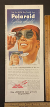 Vintage Print Ad Polaroid Glare Shield Cap with Flip Down Visor 1940s Ep... - $13.71