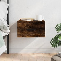 Modern Wooden Wall Mounted Floating Bedside Table Nightstand With Storage Drawer - £22.89 GBP+